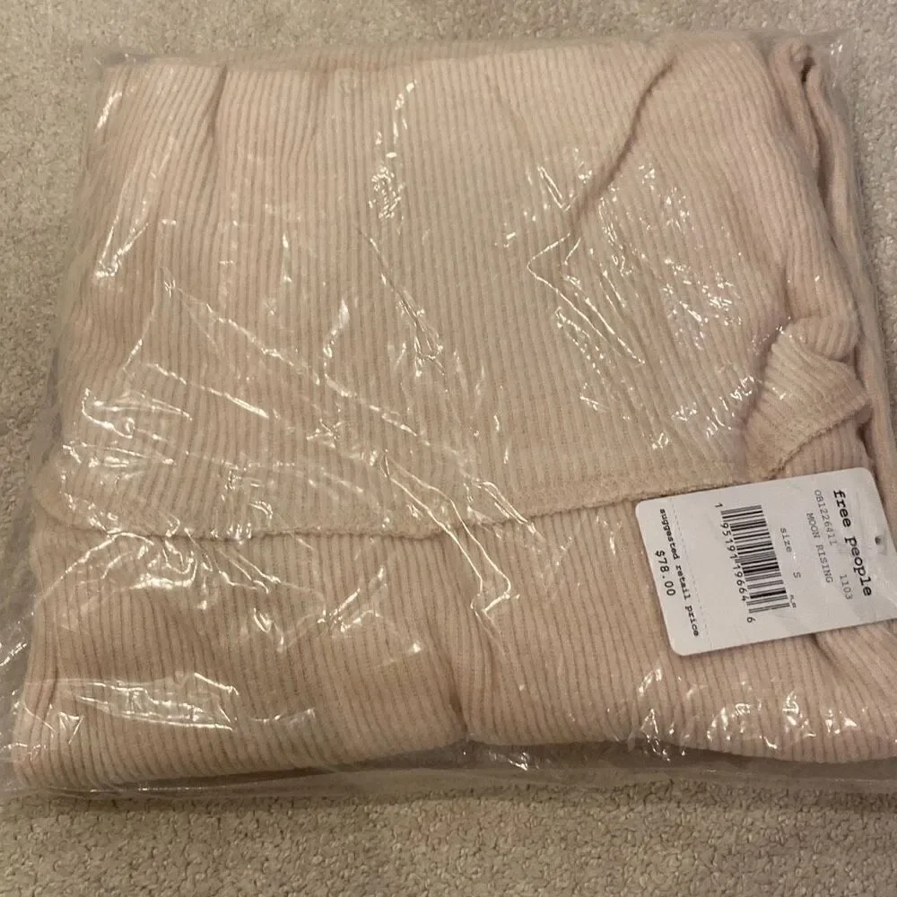 NWT Free People Juicy Long-Sleeve Top - Women's SMALL Moon Rising
